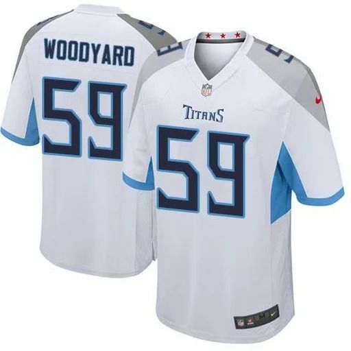 Men Tennessee Titans #59 Wesley Woodyard Nike White Game NFL Jersey